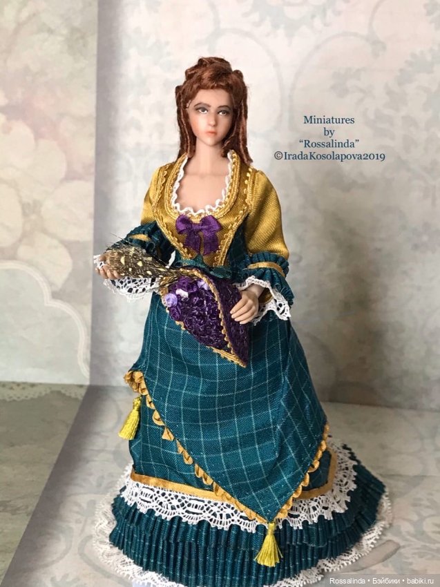 Викторианская мода в миниатюре 1:12