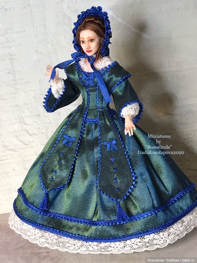 Викторианская мода в миниатюре 1:12