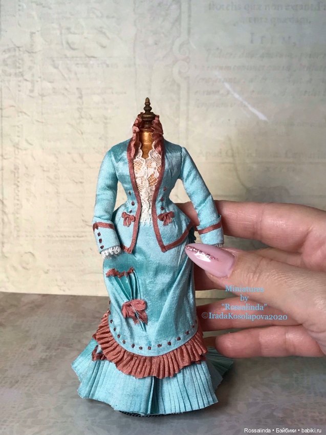 Викторианская мода в миниатюре 1:12