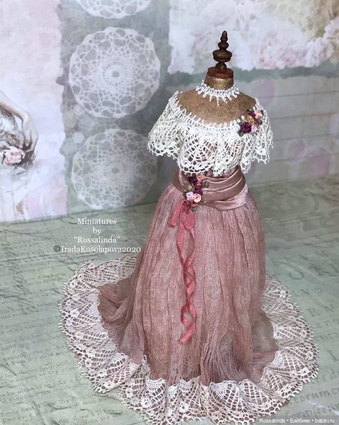 Викторианская мода в миниатюре 1:12