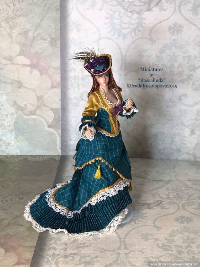 Викторианская мода в миниатюре 1:12