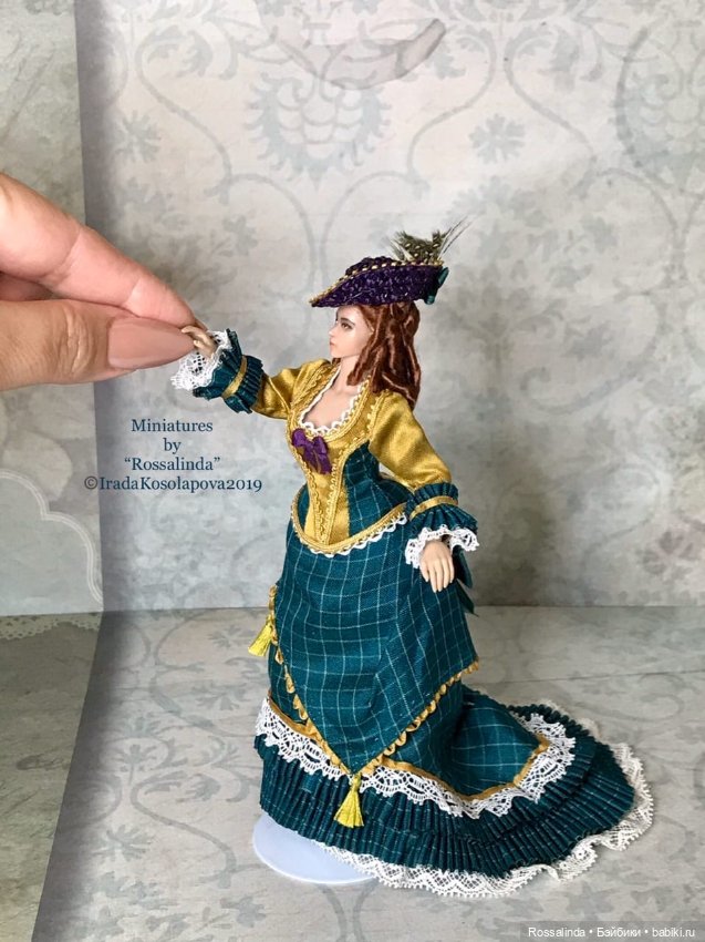 Викторианская мода в миниатюре 1:12