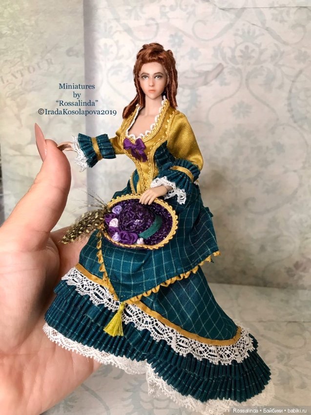 Викторианская мода в миниатюре 1:12