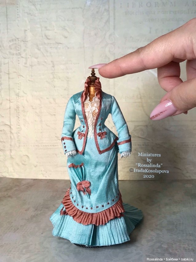Викторианская мода в миниатюре 1:12