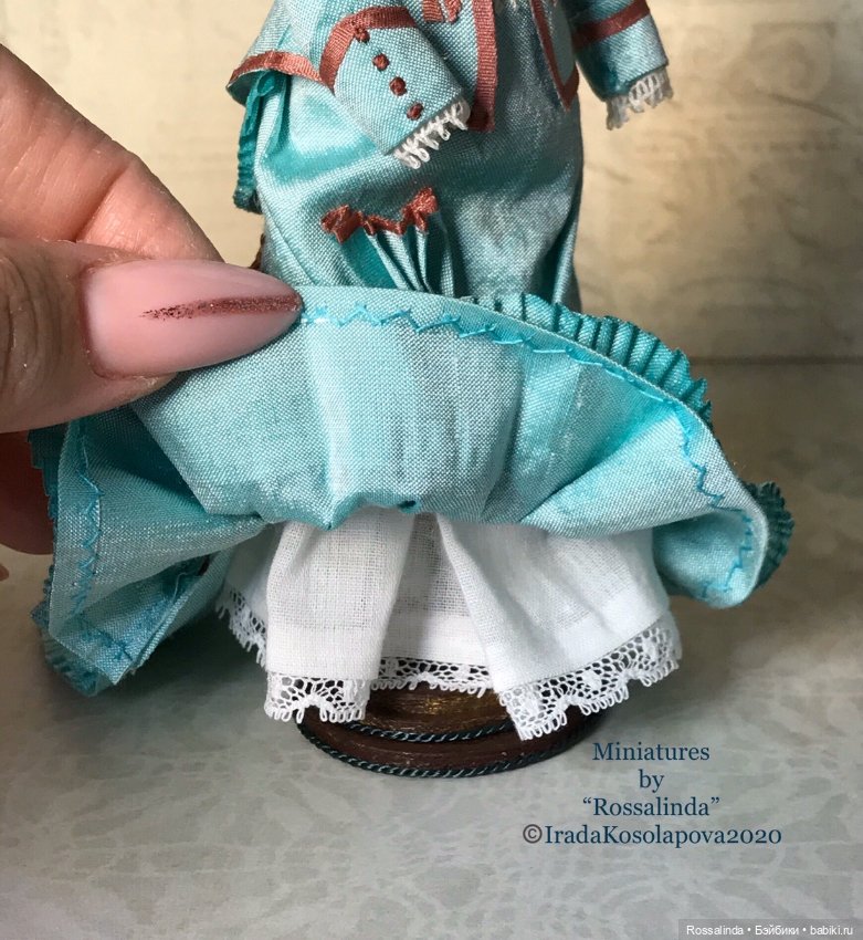 Викторианская мода в миниатюре 1:12
