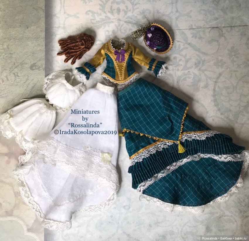 Викторианская мода в миниатюре 1:12
