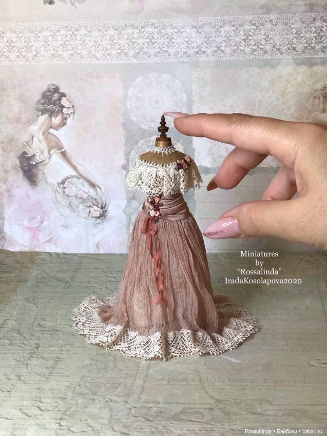 Викторианская мода в миниатюре 1:12