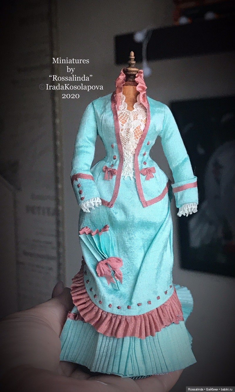 Викторианская мода в миниатюре 1:12