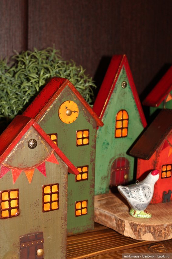 Цвет настроения - зелёный! Домики Глазуновой Анны