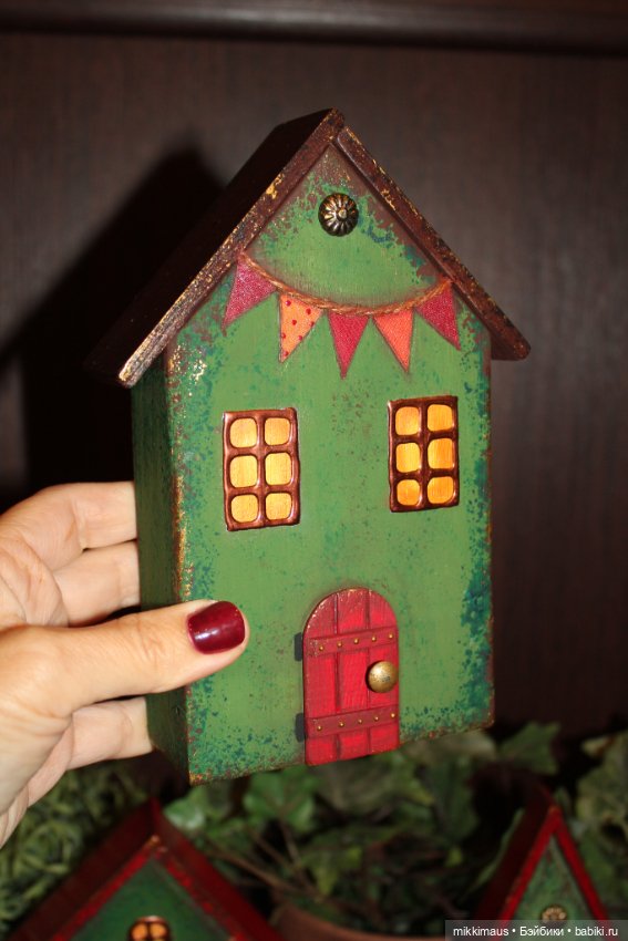 Цвет настроения - зелёный! Домики Глазуновой Анны