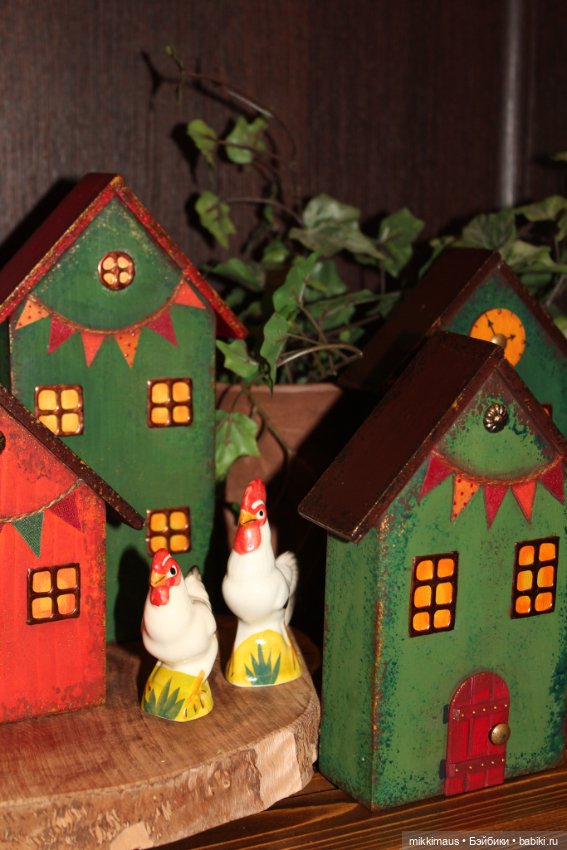 Цвет настроения - зелёный! Домики Глазуновой Анны