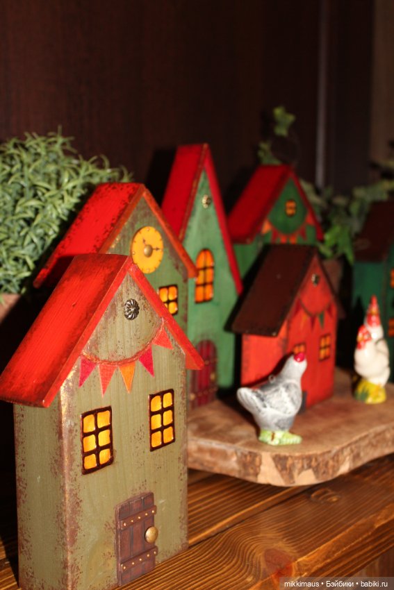 Цвет настроения - зелёный! Домики Глазуновой Анны