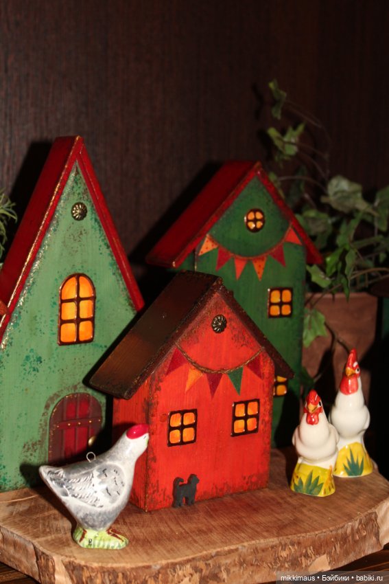 Цвет настроения - зелёный! Домики Глазуновой Анны