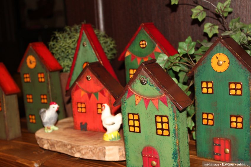 Цвет настроения - зелёный! Домики Глазуновой Анны