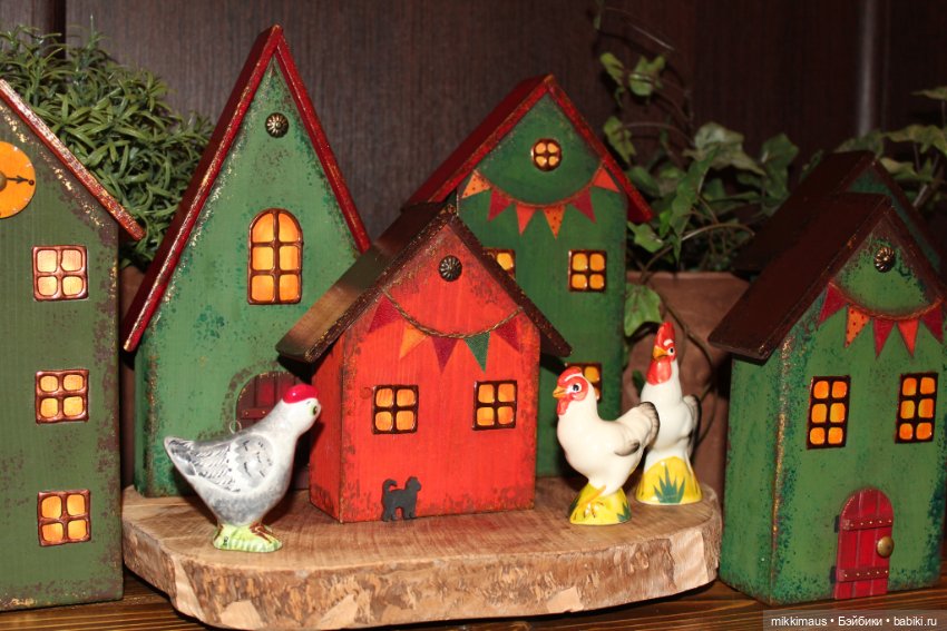 Цвет настроения - зелёный! Домики Глазуновой Анны