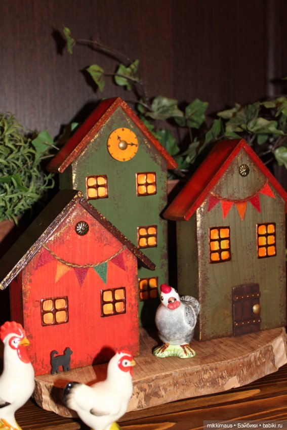 Цвет настроения - зелёный! Домики Глазуновой Анны