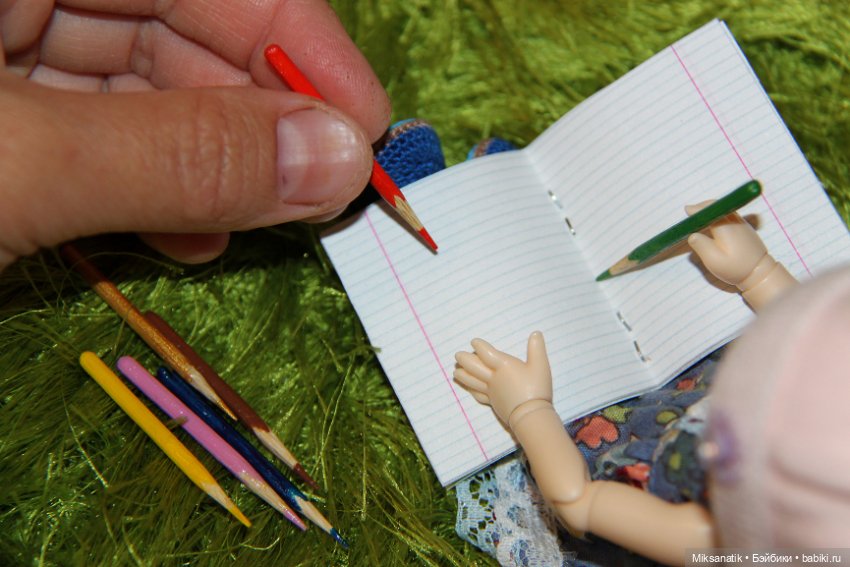 В коробке с карандашами — Кукольная миниатюра своими руками: еда