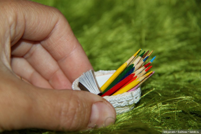 В коробке с карандашами — Кукольная миниатюра своими руками: еда