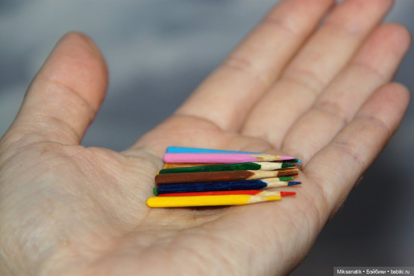 В коробке с карандашами — Кукольная миниатюра своими руками: еда (фото 9)