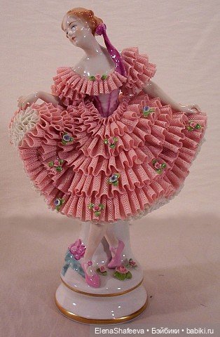 Изящный кружевной фарфор и статуэтки "кружевницы" (фото 6)