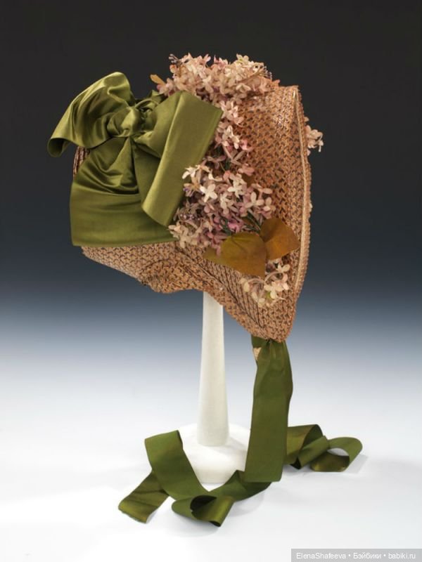 Антикварные цветы на шляпках