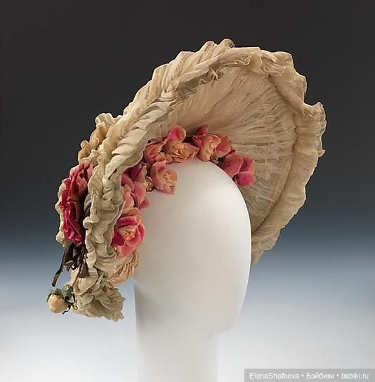 Антикварные цветы на шляпках