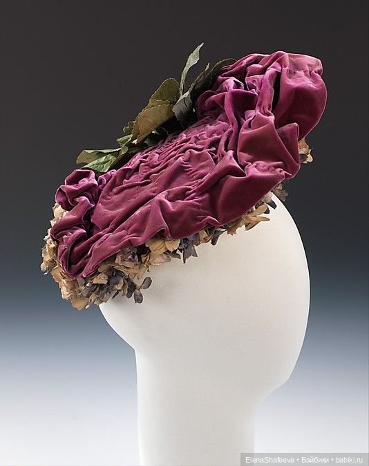 Антикварные цветы на шляпках
