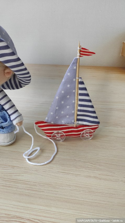 Морячок — Авторские текстильные куклы: Вальдорфские (фото 3)