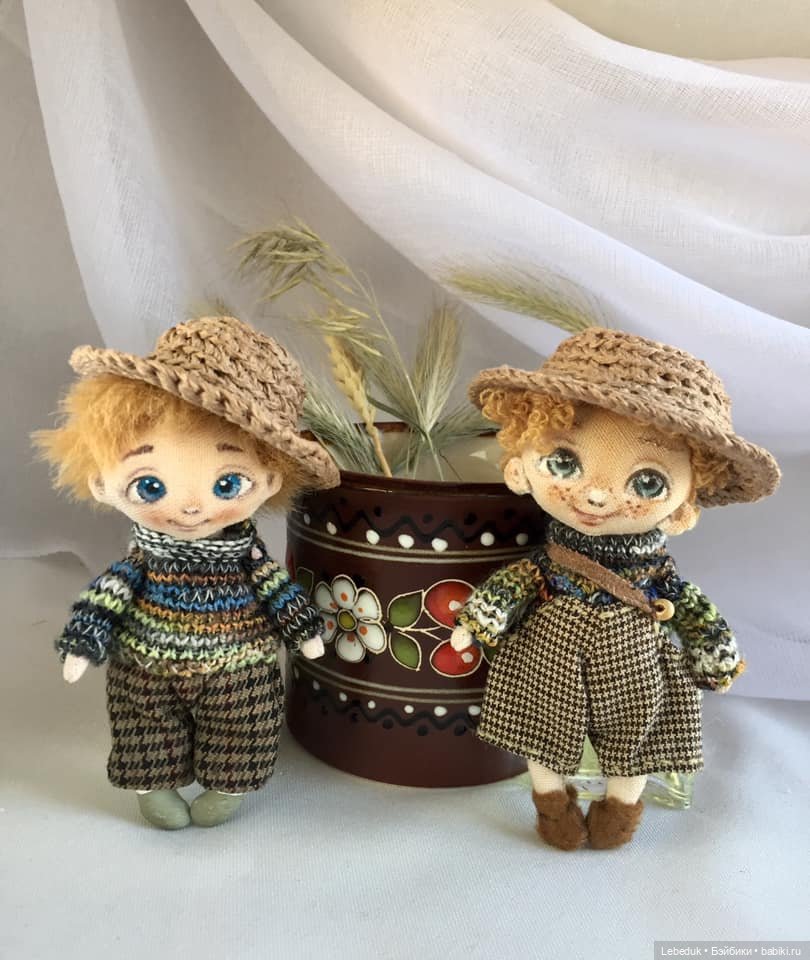 Мои Кнопики - детки, поцелованные солнышком). Мини-куколки от Людмилы Лебедюк (фото 3)