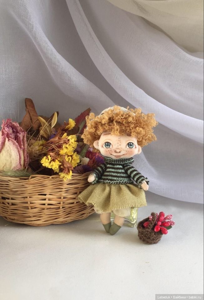 Мои Кнопики - детки, поцелованные солнышком). Мини-куколки от Людмилы Лебедюк