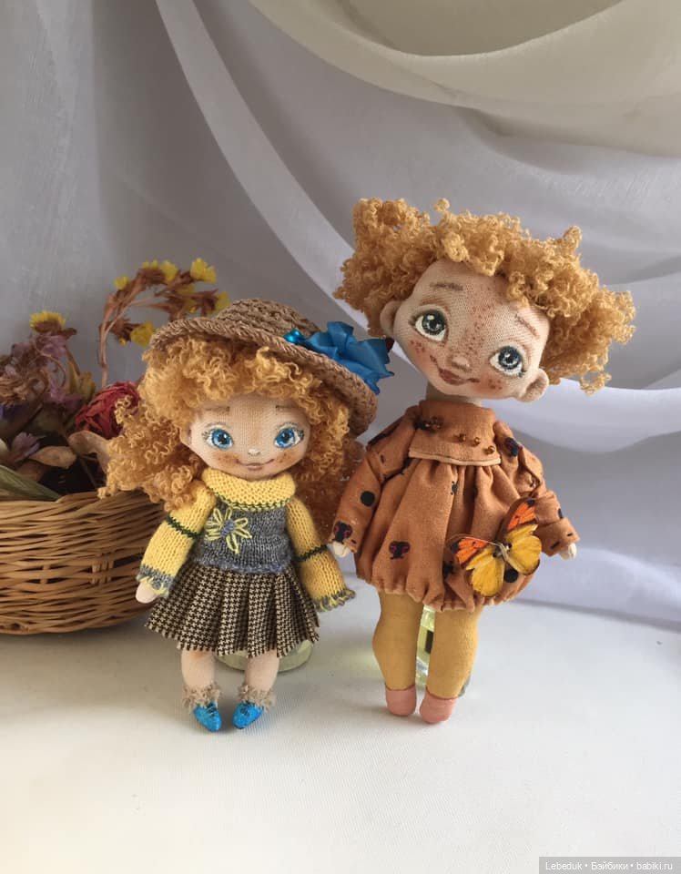 Мои Кнопики - детки, поцелованные солнышком). Мини-куколки от Людмилы Лебедюк (фото 5)