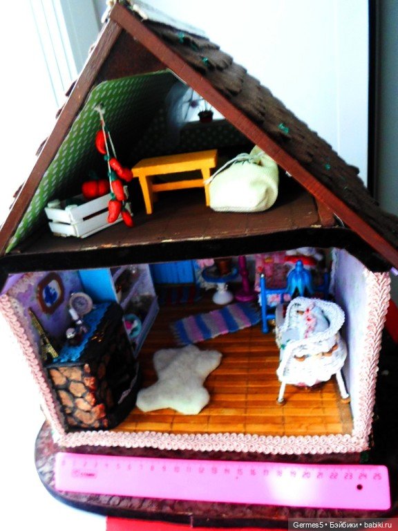 Домик — Авторские игрушки из разных материалов: синельная проволока (фото 2)