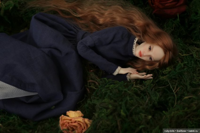 Авторская шарнирная кукла Руна, лесная фея