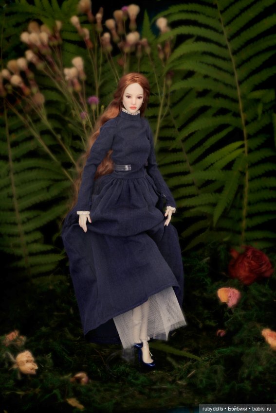 Авторская шарнирная кукла Руна, лесная фея (фото 2)