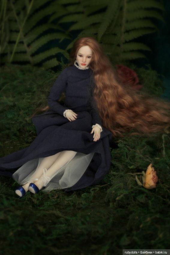 Авторская шарнирная кукла Руна, лесная фея (фото 9)