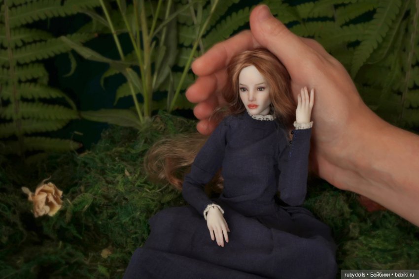 Авторская шарнирная кукла Руна, лесная фея