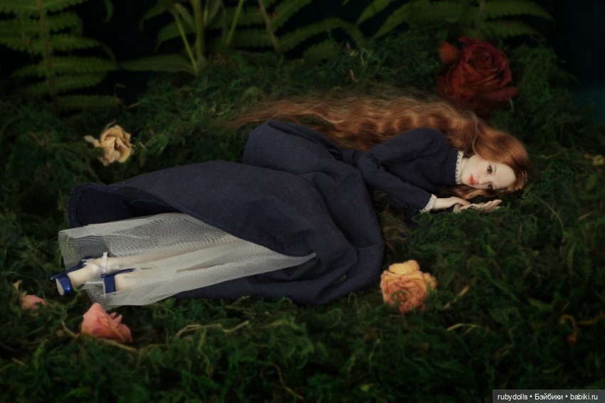 Авторская шарнирная кукла Руна, лесная фея