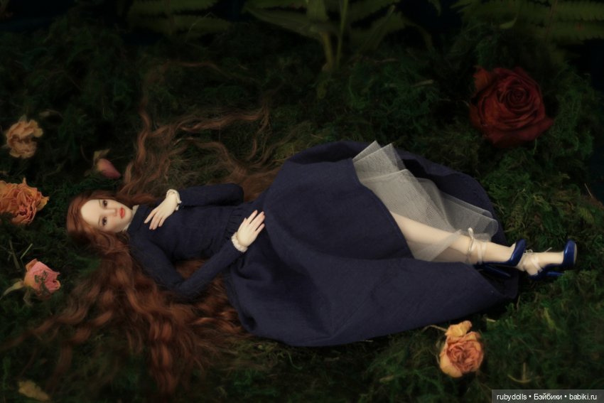 Авторская шарнирная кукла Руна, лесная фея (фото 7)