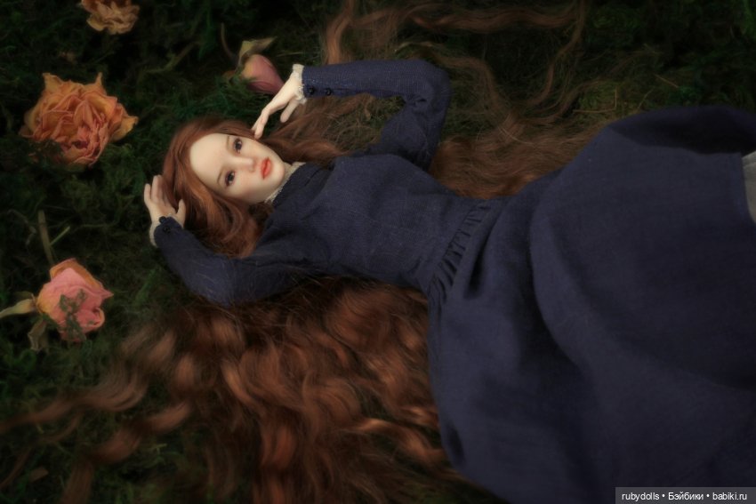 Авторская шарнирная кукла Руна, лесная фея (фото 8)