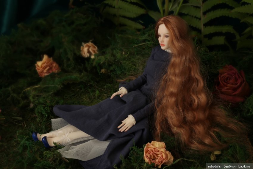 Авторская шарнирная кукла Руна, лесная фея (фото 10)