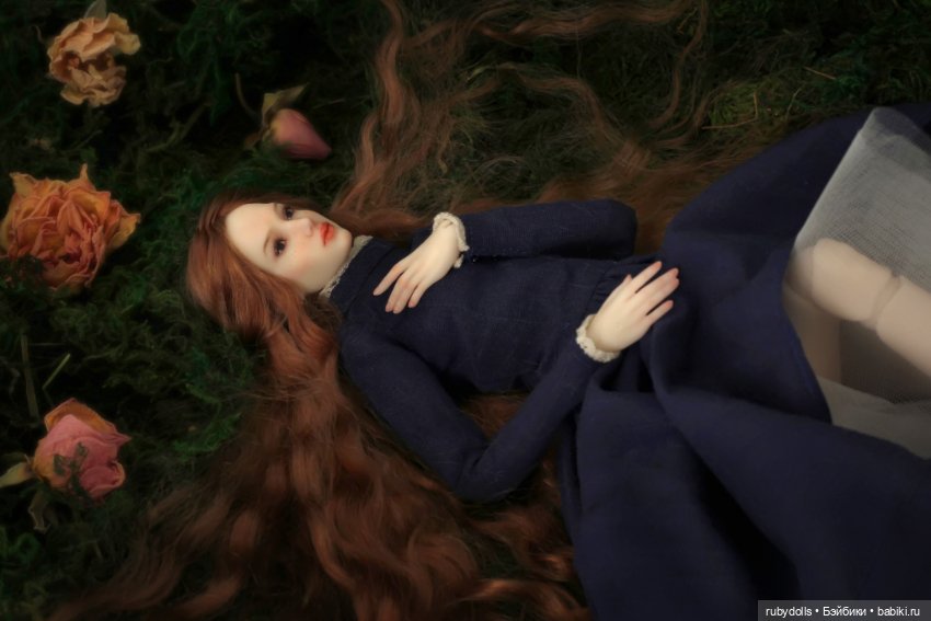 Авторская шарнирная кукла Руна, лесная фея (фото 6)