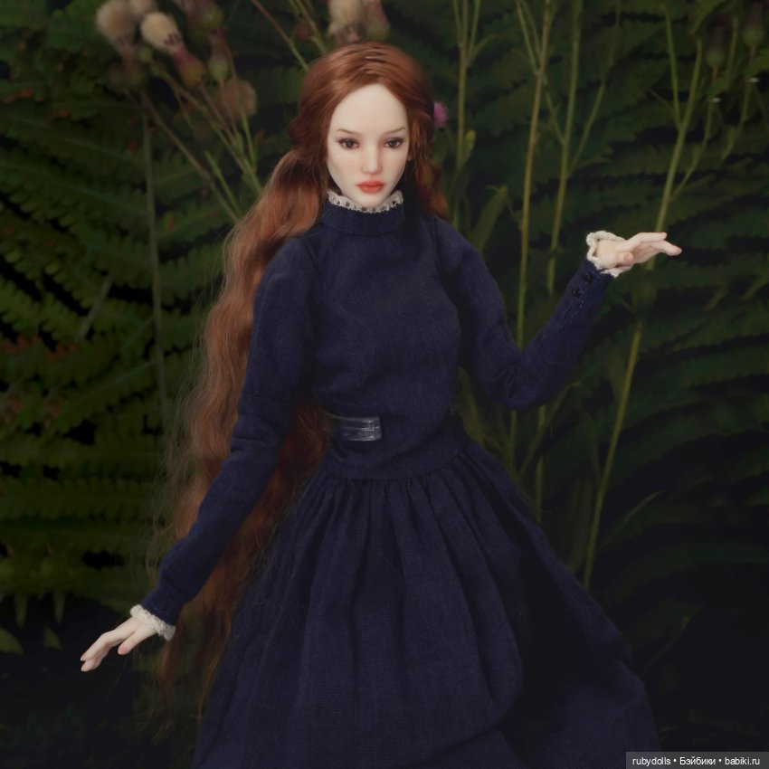 Авторская шарнирная кукла Руна, лесная фея (фото 5)