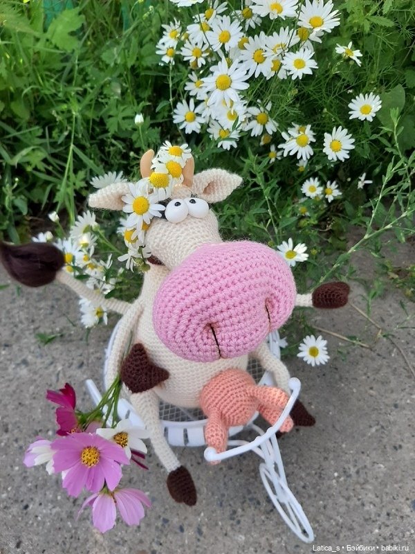 Корова Рябинка — Вязаные игрушки и амигуруми: крючком (фото 3)