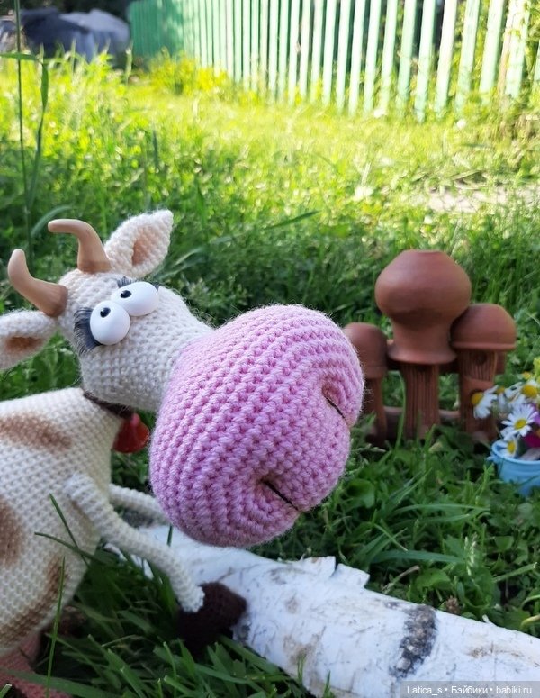 Корова Рябинка — Вязаные игрушки и амигуруми: крючком (фото 4)