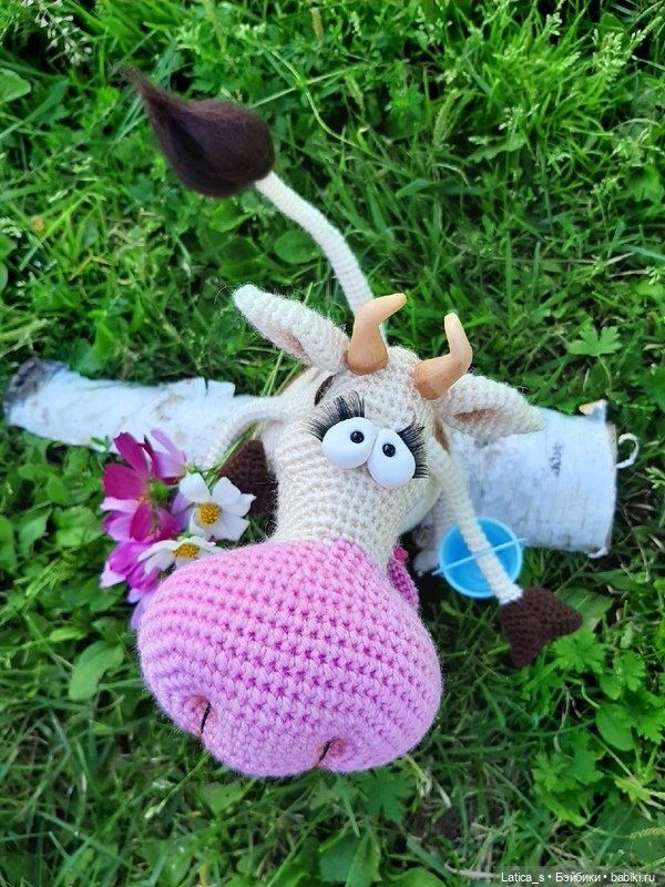 Корова Рябинка — Вязаные игрушки и амигуруми: крючком (фото 7)
