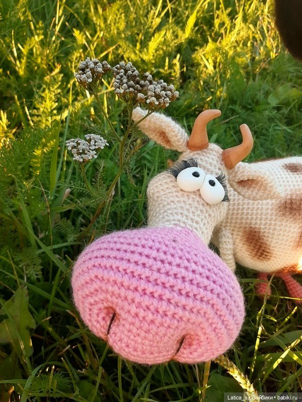 Корова Рябинка — Вязаные игрушки и амигуруми: крючком (фото 6)