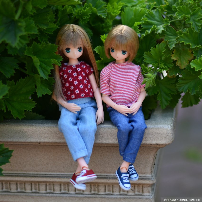 Двойняшки на прогулке — Аниме куклы (MJD/Винил): Imomo (фото 2)