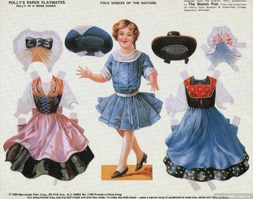 Национальные танцы в виде бумажных кукол (фото 5)