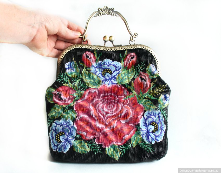 Сумочка "Букет роз" — Наши хобби и творчество: вышивка (фото 4)