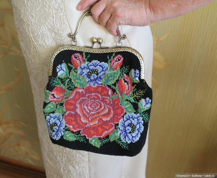Сумочка "Букет роз" — Наши хобби и творчество: вышивка (фото 3)